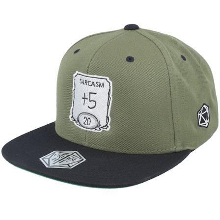 Critiql Hit - Zelená snapback Kšiltovka - Sarcasm Ability Olive/Black Snapback @ Hatstore