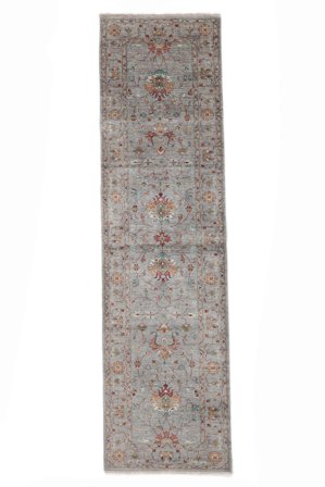 Tappeto Ziegler Ariana 82X302 Passatoie Marrone/Grigio Scuro (Lana, Afghanistan)