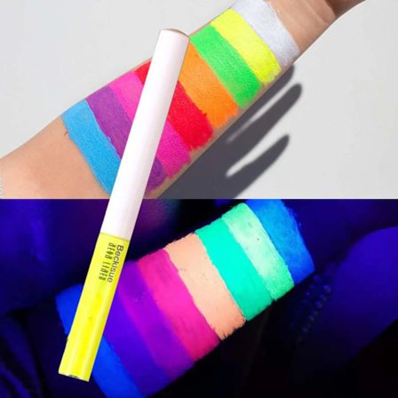 Färgglad Flytande Eyeliner Snabbtorkande Självlysande 4ml Högpigmenterad Matt Eyeliner Penna Smink för Halloween Cosplay Bal