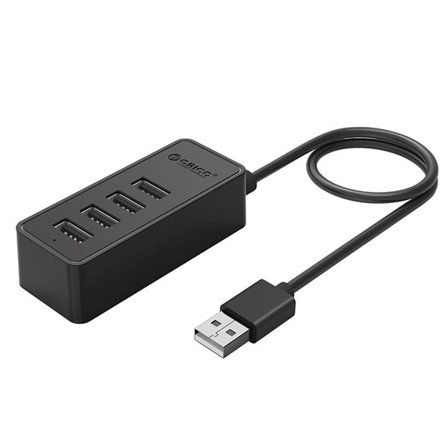 Hub Orico W5P-U2-030 4x USB-A 2.0 30cm - sort