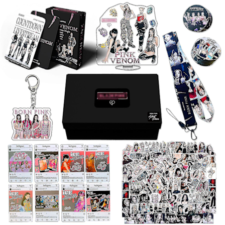 161 stk Blackpink Born Pink Album Gaveeske - Blink Fans Gave, Merchandise, Fotokort, Bursdagsfestdekorasjoner Kpop Nøkkelringer Klistremerker