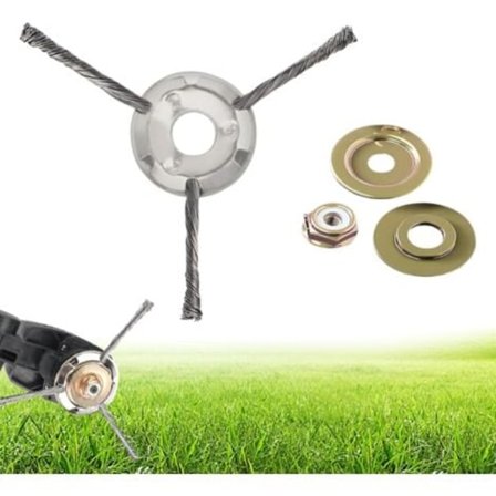 Elektrisk trimmer med ledning, 25,4 mm hul, ukrudtsbørste, trimmerhoved