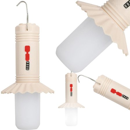 Campinglampa powerbank - LED-ficklampa och nödladdare