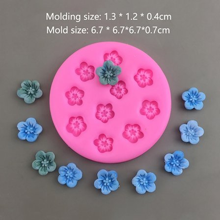 1 stk. Kirsebærblomst ferskenblomst silikoneform DIY kagedekor B
