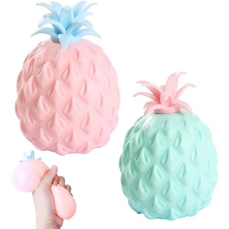 2 st ananasleksaker, knastrig ananas, anti-stress ananas