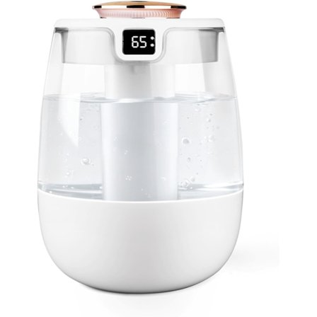 Luftfuktare för sovrum, 3-liters luftfuktare med kall dimma, med nattlampa