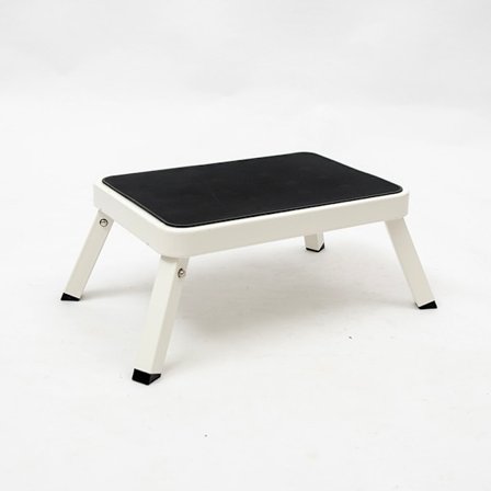 Sammenklappelig trinbræt, stål, med skridsikker pude, belastningskapacitet