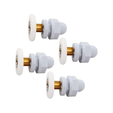 4 st duschdörrhjul 25mm duschdörrsrullar