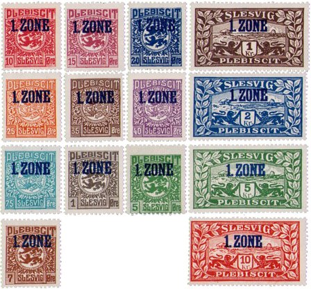 Slesvig 1920 - AFA 1-14 - Postfrisk