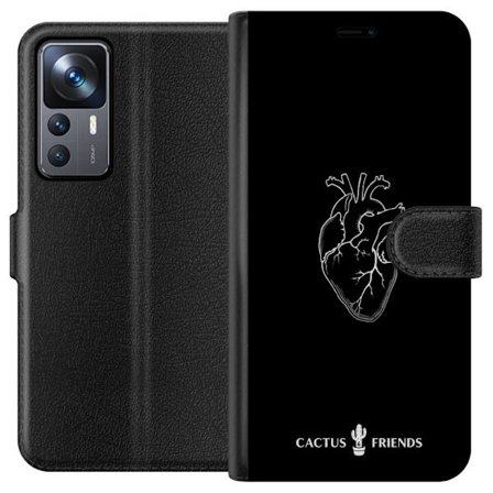 Kompatibel Tegnebogsetui til Xiaomi Xiaomi 12T Pro Kaktus og Venner - Midnat Anatomi Hjerte