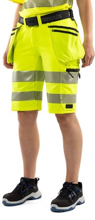 Fristads Dam Varsel hantverkarshorts stretch 2667 GSTP klass 1, Varsel Gul