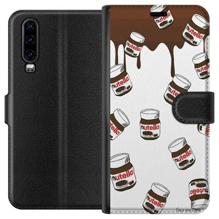 Kompatibelt Lommeboketui til Huawei P30 Nutella Kawaii Style Søt Dessert