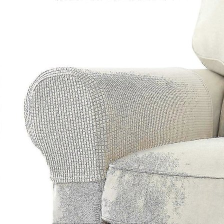 2 st Stretch Armstödsskydd Spandex Jacquard Armskydd Mjuka och Elastiska Skydd för Stolar Soffa [BR]