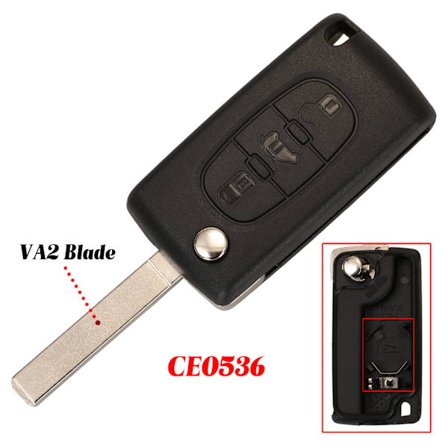 CE0536 Fjärrbilsnyckel För Citroen Berlingo Dispatch (Van) Fjärrnyckel