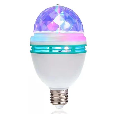 LED-rotationslampa Färgglad E27-lampa 3W energibesparande KTV-lampa för hushållsscen