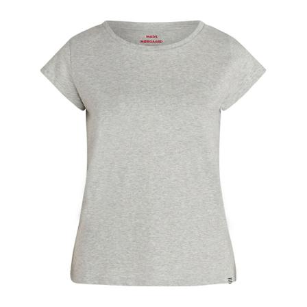 Mads Nørgaard 101478 Organic Favorite Teasy Toppe & T-Shirts L Grå, Dame