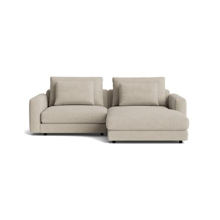 Mellow Chaiselongue-Sofa, rechts, Casone Beige, 82cm, modernes Design, hoher Sitzkomfort durch bequeme Polsterung, elegantes Wohnzimmermöbel