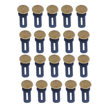 20 stk. knapper forstørret talje metal aftagelig justerbar knap til sko seler sweatere