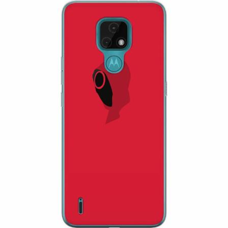 Motorola Moto E7 Genomskinligt Skal Squid Game