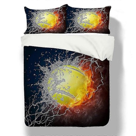 Tennis Mønster Sengesett Dynetrekk Dyne Sengetøy Sett Belothes Tennis-us