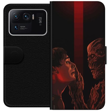 Kompatibelt Plånboksfodral till Xiaomi Xiaomi Mi 11 Ultra Mörk fantasyillustration som visar mötet mellan människa och monster med stark dramatik