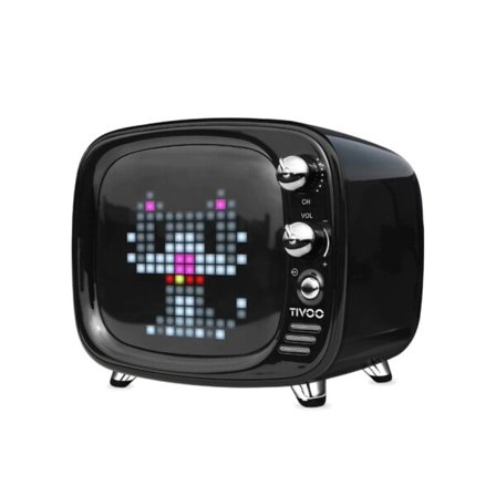 Bærbar Bluetooth Speaker Smart Clock Alarm Pixel Art DIY by App LED Light Sign