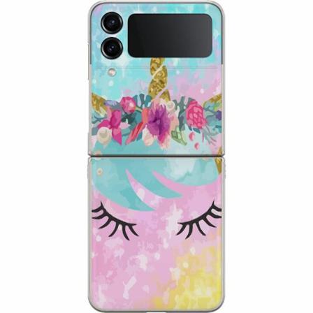 Samsung Galaxy Z Flip4 Premium Skal Unicorn Enhörning