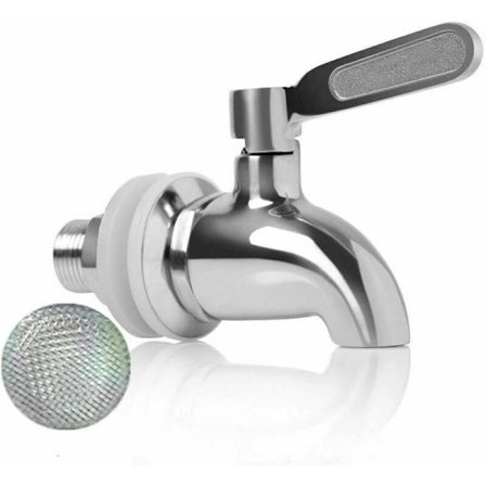 Vaihdettava juoma-annostelijan hana, ruostumattomasta teräksestä valmistettu hana viinille ja oluelle tai juomatynnyrille, kulutusta kestävä, 16 mm:n 