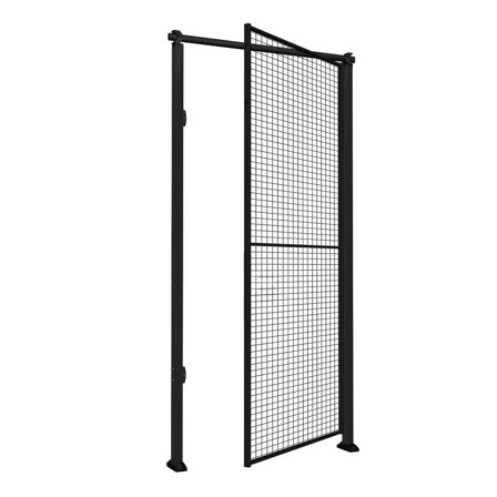 Einzeltür X-STORE, rechts, inkl. Steher und Paneele, 2300 x 1000 mm, Zylinderschloss