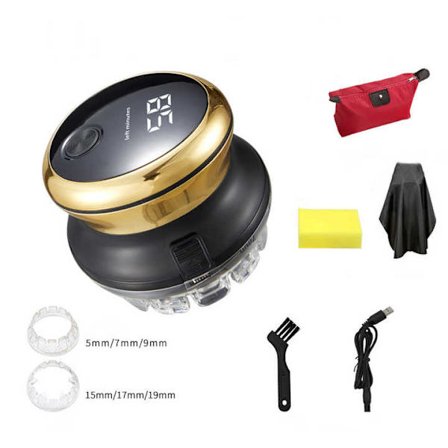 Hårtrimmer til selvk klipning roterende blade hurtig klipning personlig trådløs elektrisk trimmer trådløs USB genopladelig hårtrimmer med LED-display