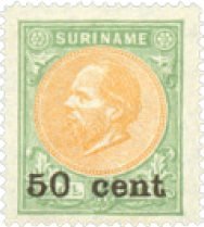 Nederland - 50 ct op 2½gld bruin/grijs hulpuitgifte (nr. 40, ongebruikt)