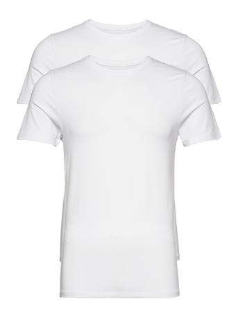 Jbs 2-Pack Fsc O-Neck Bamboo T-shirts Short-sleeved Hvit JBS