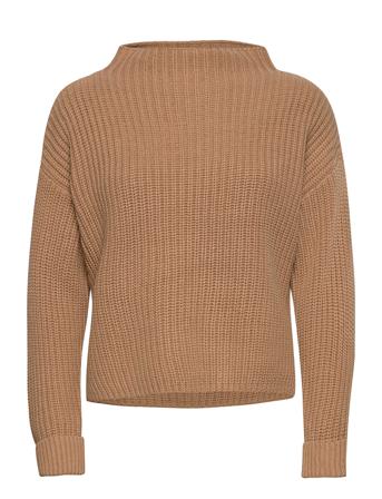 Slfselma Ls Knit Pullover Noos Pullover Striktrøje Brun Selected Femme
