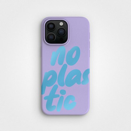 No Plastic iPhone 15 Phone Case Lilac, 100% Circular, iPhone 15 Pro Max