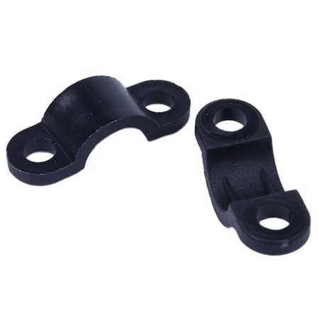 70 stk Skruemonterte Buede Kabelklips 21 x 7mm For M-Tråd