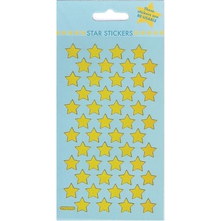 Papper Projekt Återanvändbara Stjärnor Belöning Klistermärken En Storlek Guld