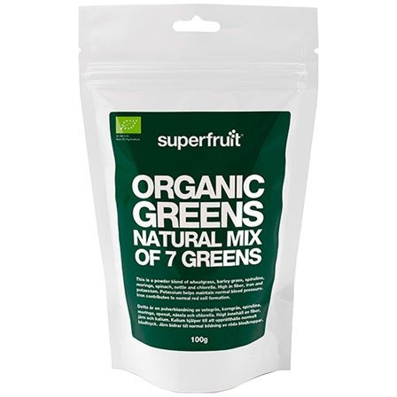 Superfruit Organic greens pulvermix Ø 100 g, Helse & Madvarer, Madvarer, Øvrige Fødevarer