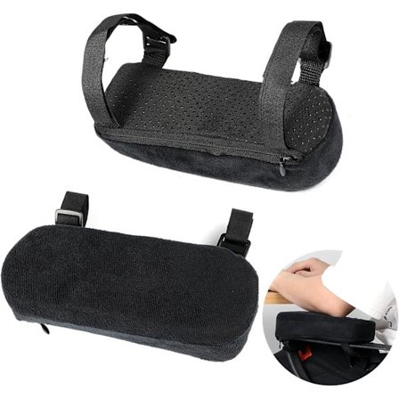 Ergonomiska Armstödskuddar i Memory Foam för Kontorsstol 2st Mjuka Bekväma Stolsarmbågsstöd