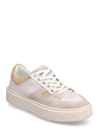 Away W Leather Shoe Sneaky Steve Beige