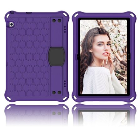Huawei MediaPad T5 honeycomb skin-etui - Lilla / Sort