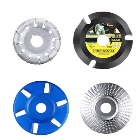 4 kpl puunveistolevyn hiomalaikan työkalun muotoilulevy