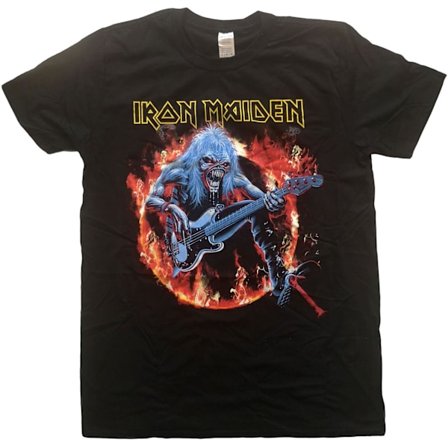 Iron Maiden Unisex Adult Fear Live Flames T-Shirt M Svart
