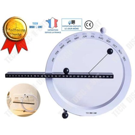 Evig kalender - TD - Barn - Tre - Rød og svart - 31 dager