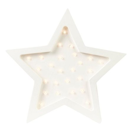 Little Lights - White Star Night Light