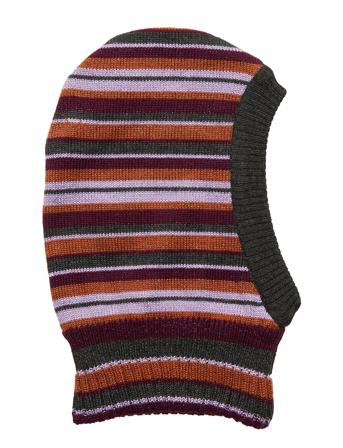 Wool Fullface W. Small Stripes Patterned Melton