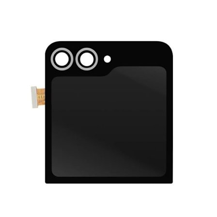 Bakglas för Samsung Galaxy Z Flip 6 med Original Samsung Externt Skärm Vit