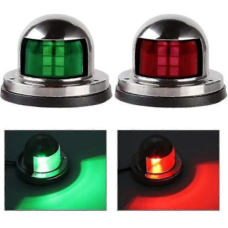 Et par LED-navigasjonslys, marine navigasjonssignallys