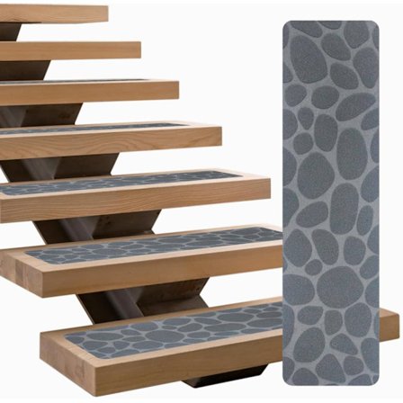 Itseliimautuva askelmattosarja, porrastarra 7/15 kpl, liukueste, pehmeä porrassuoja