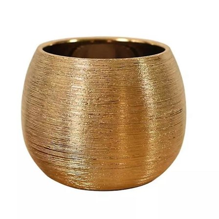 Keramisk Blomkruka Unik Förgylld Blomma Kruka Succulent Blomkruka Vas Växtkruka