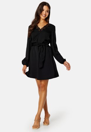 BUBBLEROOM Vallie lace dress Black Klær